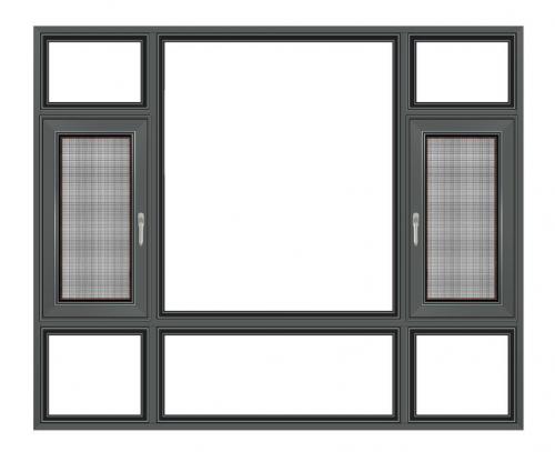 米兰系列90窗纱一体断桥窗
